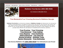 Tablet Screenshot of mabletontreeservices.com